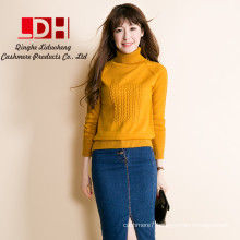 cashmere sweater pullover high collar turtleneck sweater turn-down collar solid color women's basic sweater